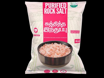 Purified rock salt