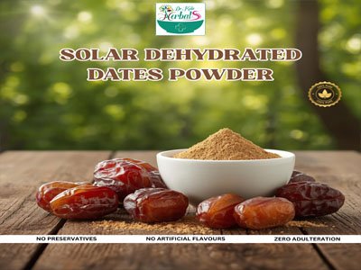 Solar dehydrated Dates powder